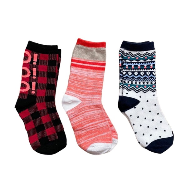 J. Crew Crewcuts Kid's Holiday Trouser Socks Three-Pack- Unisex - Picture 1 of 8